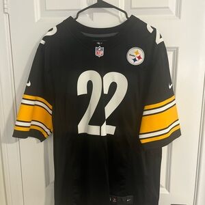Steelers Harris Black and Yellow NFL Jersey